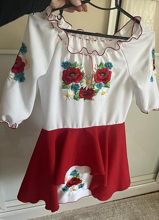 Вишита сукня, 8-9 років, ріст-132