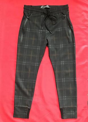 Брюки жен. в клетку zhrill