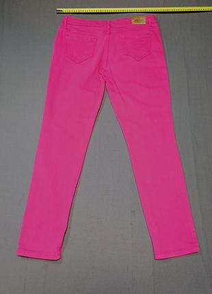 Талия 88 см crew clothing company малиновые джинсы Size 14short 98% сotton 2% elastane