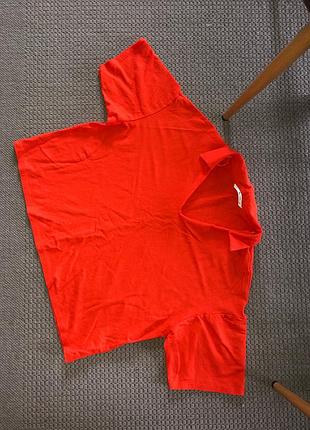 Поло футболка блуза з коміром оверсайз воротником