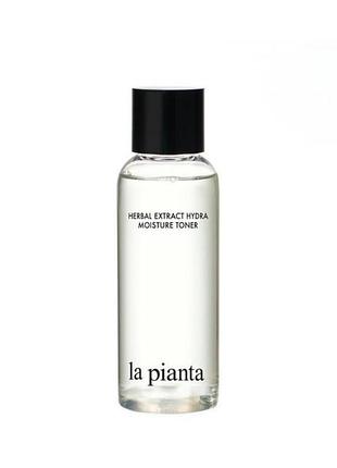 Заспокійсливий та зволожуючий тонер la pianta herbal extract hydra moisture toner, 310 мл