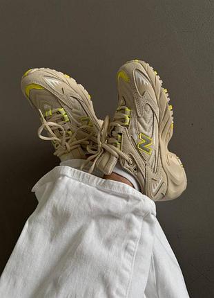 New balance 725 beige / yellow premium5 фото