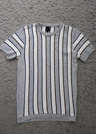 Шикарная футболка river island, made in 892, size s/xs, плечи 38 подмышки 45 длина 70 тянется