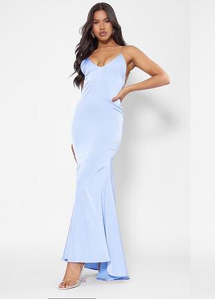 Сатинова сукня з відкритою спинкою