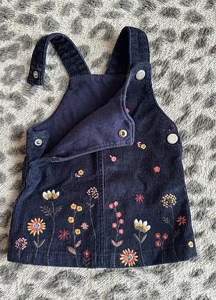 Сарафан плаття сукня для дівчинки , з вишитими квітами , на кнопках