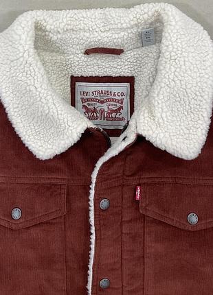 Куртка на шорпе levi's (usa) rust р.s,m,l,xl (новая!люкс!оригинал!sale)