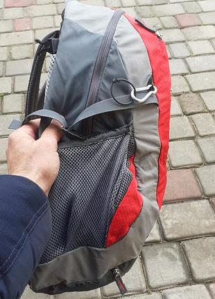 Велосипедный рюкзак deuter bike i sl silver/red.с ортопедический спинкой дождевик.50*26*18см