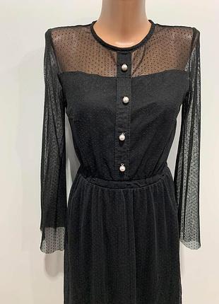 Легка гарна жіноча сукня з сіткою нарядна