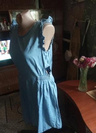 Лёгкое джинсовое платице.ориннтируйтесь на замеры.