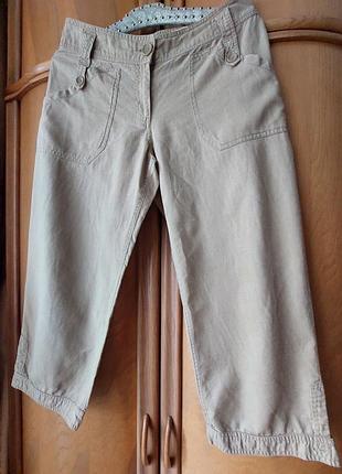 Лляні капрі/ штани/ бриджі h&m