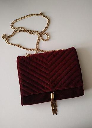 Сумочка велюрова