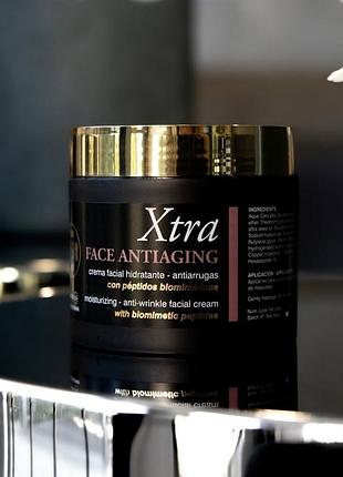 Антивіковий крем для обличчя з пептидами face antiaging cream xtra