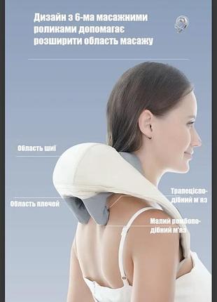 Масажер електричний з підігрівом для спини/шиї/тіла massager new