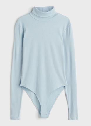Боді водолазка h&m блакитний s-m