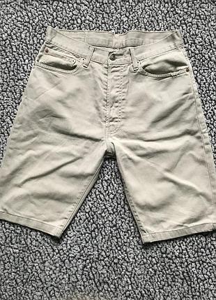 Шорты джинсовые (белые) levi’s 551