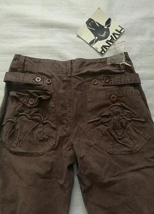 Брюки карго,темно-коричневые,hvana (италия),size27,стан новых