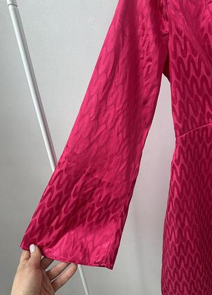 Жакардова сукня плаття фуксія tu