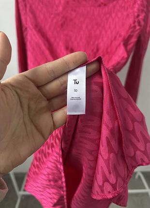 Жакардова сукня плаття фуксія tu