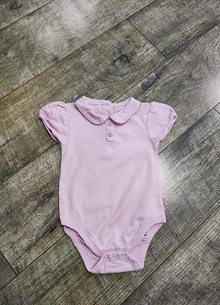 Боди, бодик с коротким рукавом девочке, jojo maman bebe, р. 12-18мис., 80-86, длина 44см