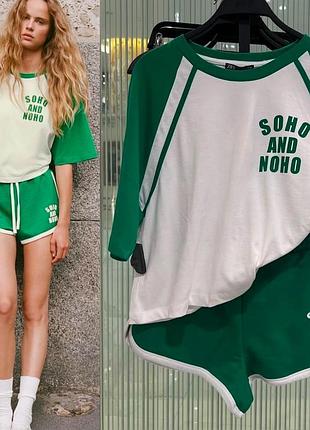 Костюм футболка + шорти zara