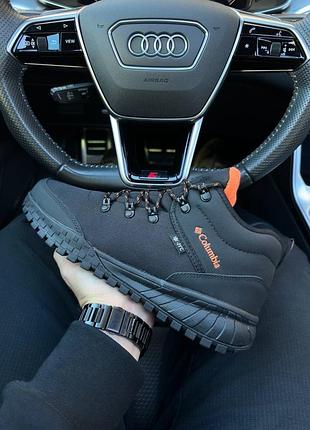Чоловічі кросівки columbia firebanks mid black orange