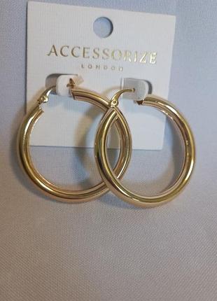 Серьги позолоченные аccessorize (14)