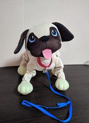 Игрушка весёлая прогулка собачка мопс peppy pets