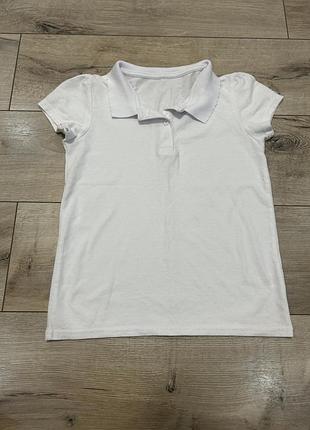 Дитяча біла футболка для школи,ноунейм,котон