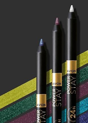 Avon жидкий лайнер для глаз «суперустойчивость» 1.2 мл