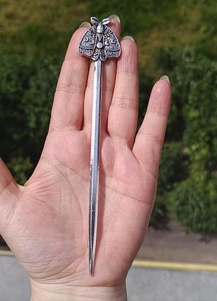 Стильная китайская палочка для волос "городческая бабочка" 🦋3 фото