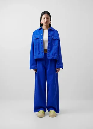 Синя джинсова куртка adidas x kseniia schneider