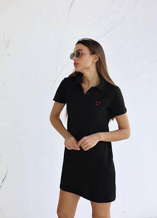 Спортивна сукня з поло коротка10 фото