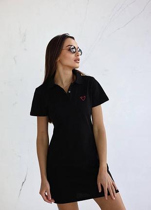 Спортивна сукня з поло коротка8 фото
