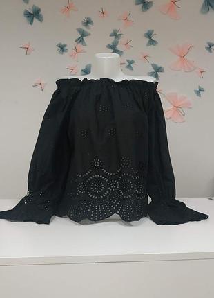 Ликвидационный распродаж 🤑 классная блузка чистый коттон прошва 2 цвета