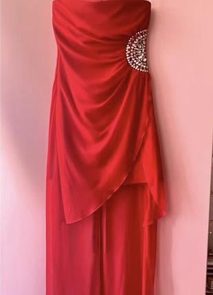 Платье вечернее красное