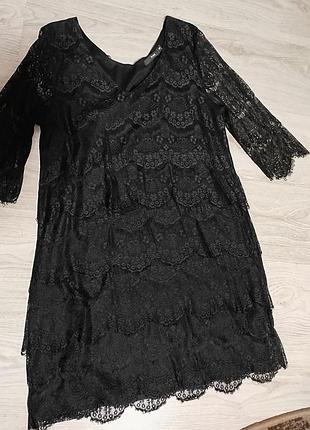 Платье гипюр