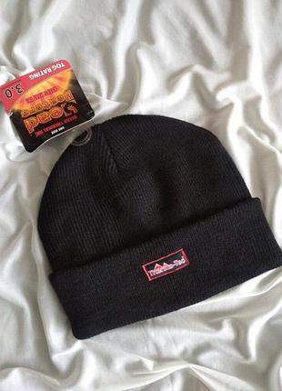 Термо-шапка на большие морозы унисекс, очень теплая шапка на утеплителе,primark,therma-tec, один размер