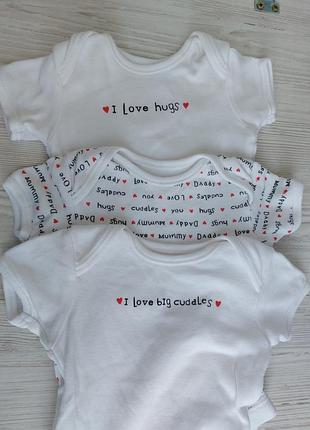 Комплект из 3боди короткий рукав