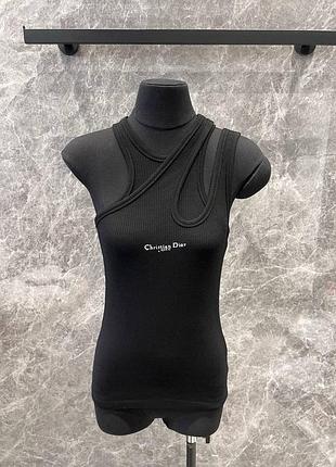 Брендова стильна жіноча майка дioр