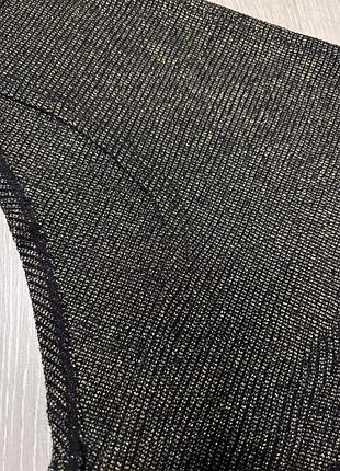 Трусики шортики черные с золотой нитью 🖤