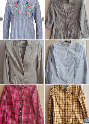 Пакет женских вещей на лето топ блуза жакет блейзер платье рубашка
