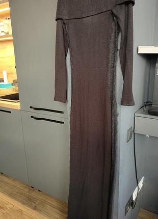 Довга в'язана сукня (брак)