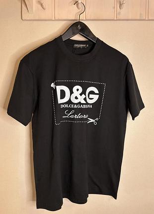 Мужская черная футболка с надписью 🖤