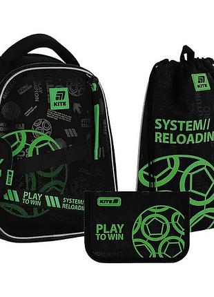 Набір kite рюкзак + пенал + сумка для взуття set_k25-555s-2 play&win