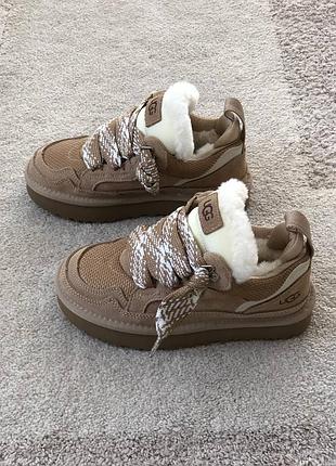Ugg lowmel beige sneakers оригинал р.37