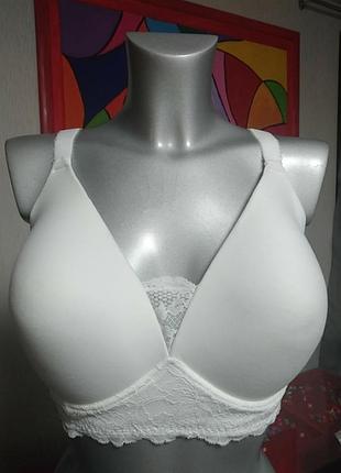 Лифчик белый классика топ бюстье спорт 80f