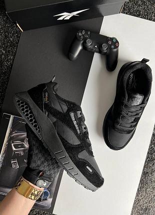 Чоловічі кросівки reebok classic leather hexalite black