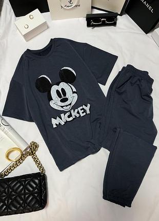 Хіт !!! спортивный женский костюм микки маус принт