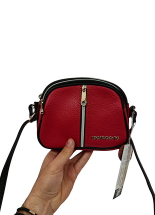 Сумка сумочка кросс-боди фирма di gregorio италия кожа