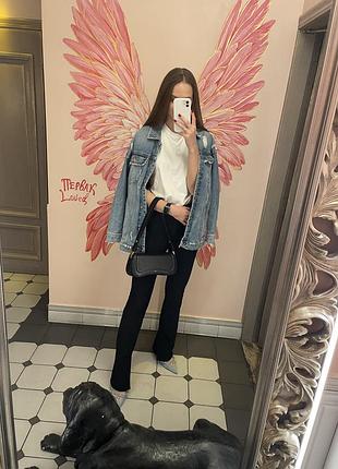 Оверсайз джинсовка zara